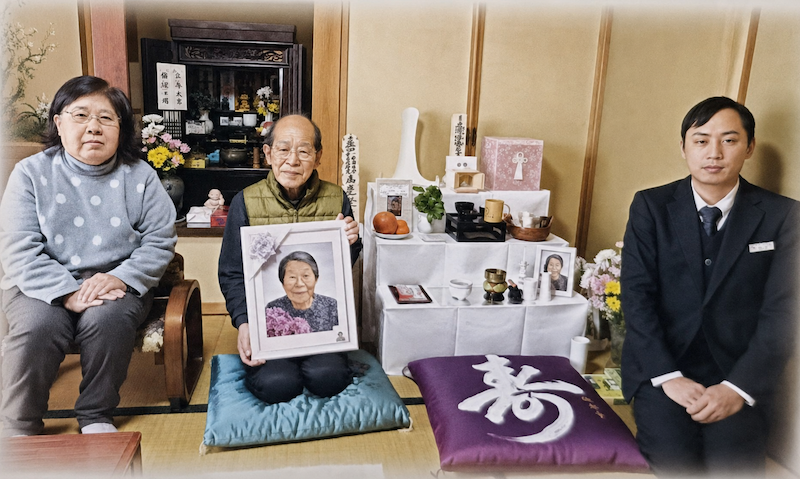 <お客様の声　第58章>　一つひとつ丁寧な説明をしてくださり、 不安な気持ちが和らいで、安心して見送れました